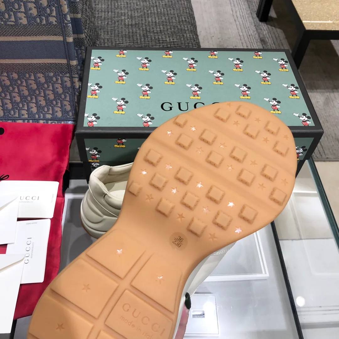 👟👟Ex-factory price👟👟Ex-factory price 480 👟👟Gucci's top version of dad shoes Pure original purchasing grade------The top Gucci dad shoes on the Internet ⚠Exploded original version ⚠Gucci (the highest-end Gucci dad shoes on the market, different currencies, do not accept the fight) High-quality couple style 👫Dad shoes ⚠Size: 35-40 women 39-44 men (couples 💑 style) ⚠ (34. Men 38.45.46 can be customized 45.46➕10) (Original last case ➕Full oil edge workmanship) Product grade: pure top-end goods ⚠Product material: imported cowhide, all made with a computer machine. The men's model uses a double-needle machine, and the women's model uses a single-needle machine. The inner part is made of the most comfortable and wear-resistant sheepskin (high-end atmosphere). Extremely comfortable foot feel, fits the foot, precision 3D printed color picture matching, exclusive original material, the same original T ex-factory price👟👟Ex-factory price👟👟Ex-factory price U➕Ex-factory price👟👟Ex-factory price👟👟Ex-factory price U The foam combined outsole is 6CM thicker (instantly taller). It weighs the same as the counter, making it light and comfortable on the feet. At the same time, the original lasting process is used, and all the details of the line and curvature of the shoe body and toe are perfectly reproduced⚠Style Category: Official website synchronization, the latest VER fashionable dad shoes, soft and comfortable, breathable and non-slip, available in all seasons